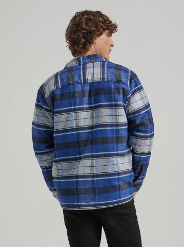 Men's Sherpa Lined Flannel Overshirt