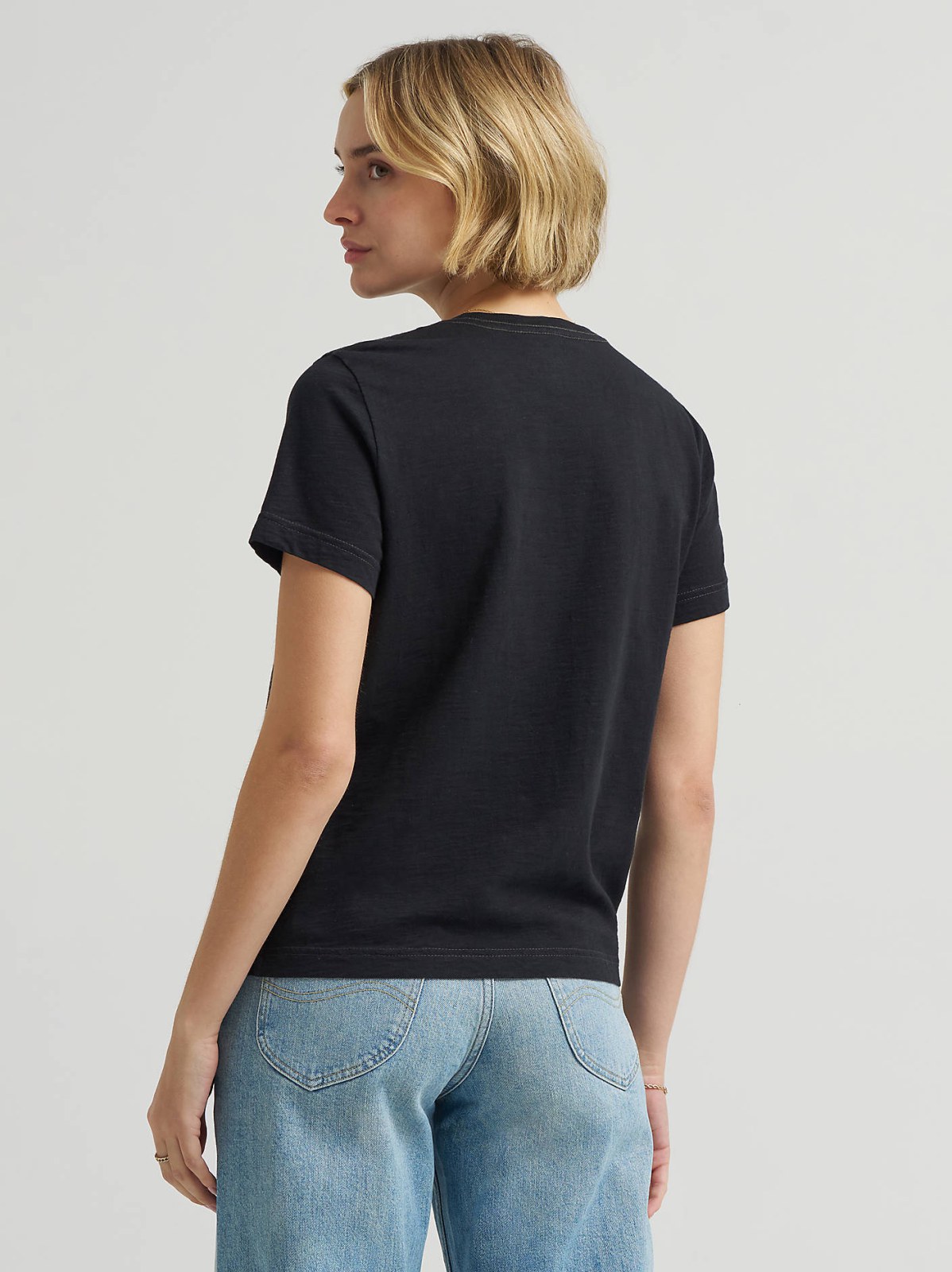 Women's Solid Crew Neck Tee - view 5