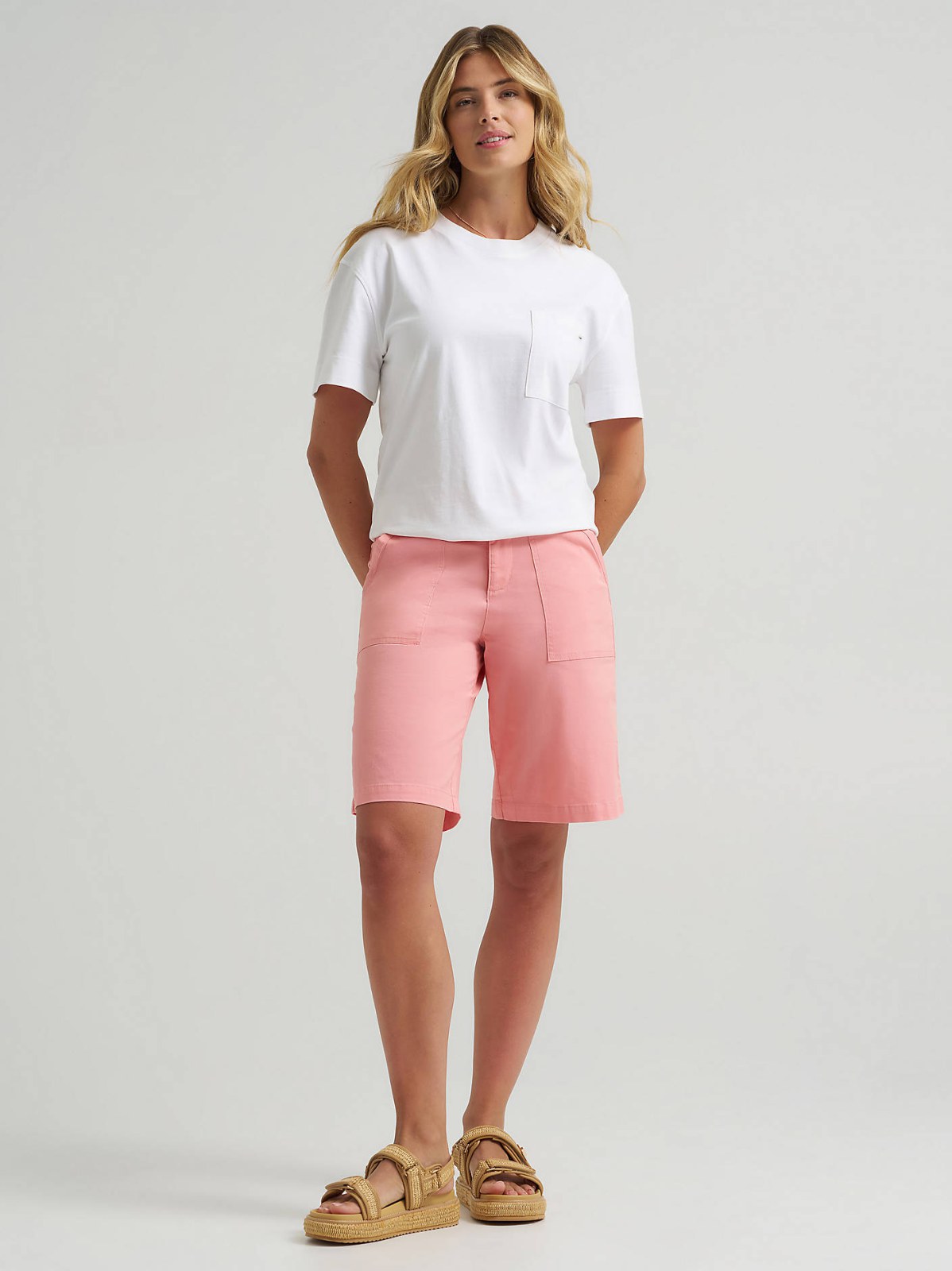 Women's Ultra Lux Comfort with Flex-To-Go Relaxed Fit Utility Bermuda