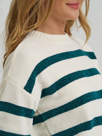 Women's Striped Chenille Sweater