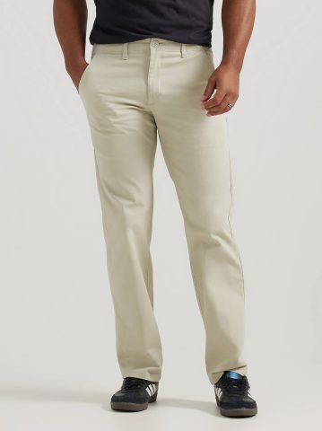 Men's Extreme Motion Flat Front Khaki Pant