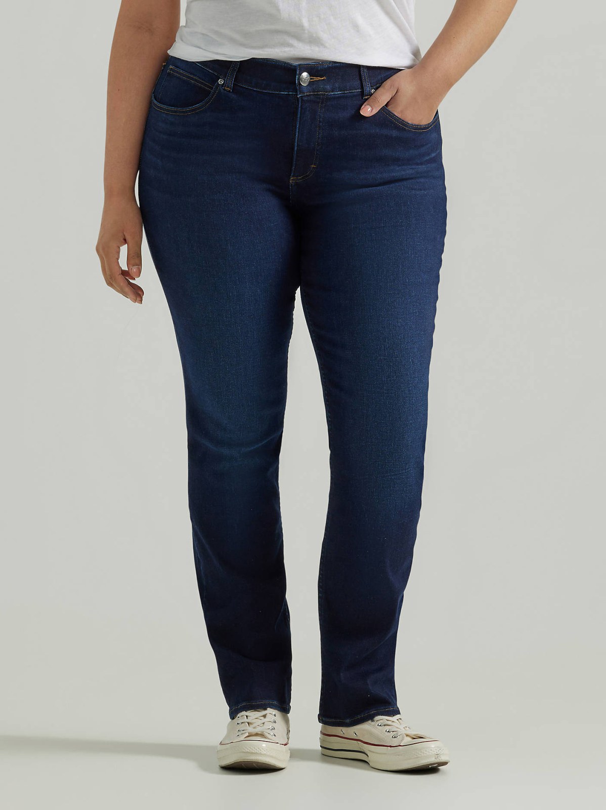 Women's Ultra Lux Comfort with Flex Motion Straight Jean (Plus) - view 2
