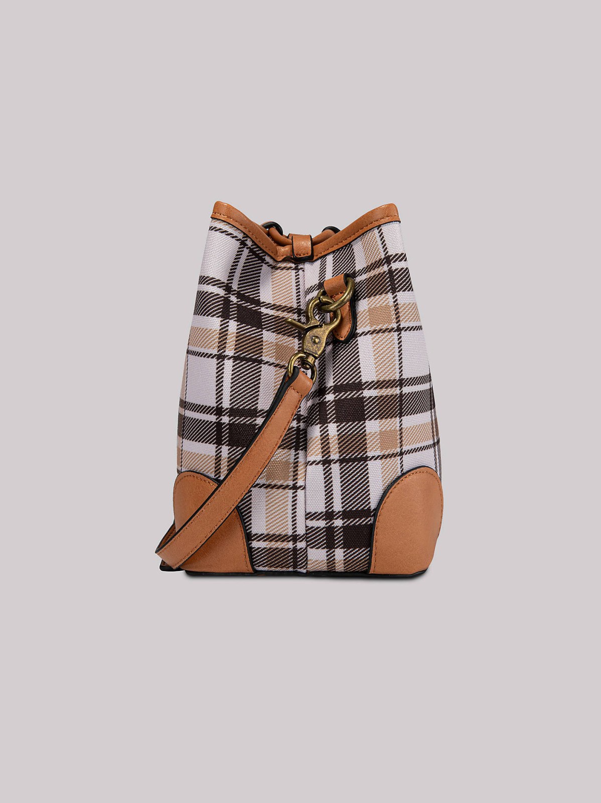 Women's Plaid Logo Handbag - view 3