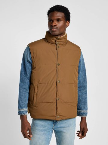 Men's Reversible Western Puffer Vest