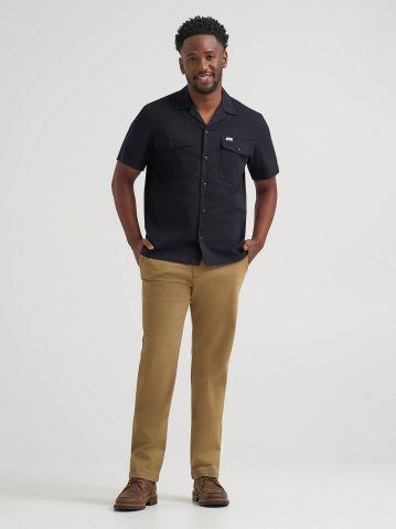 Men's Short Sleeve Relaxed Fit Button Down Workshirt