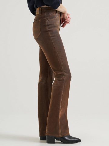 Women's Flocked High Rise Bootcut Jean