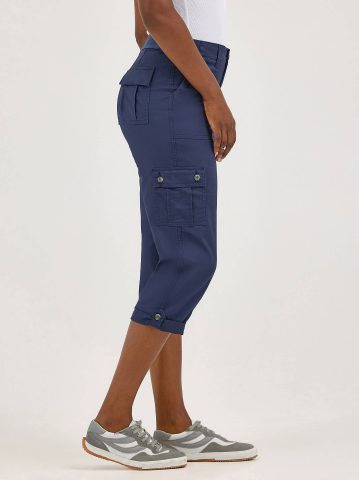 Women's Ultra Lux Comfort with Flex-to-Go Relaxed Fit Cargo Capri