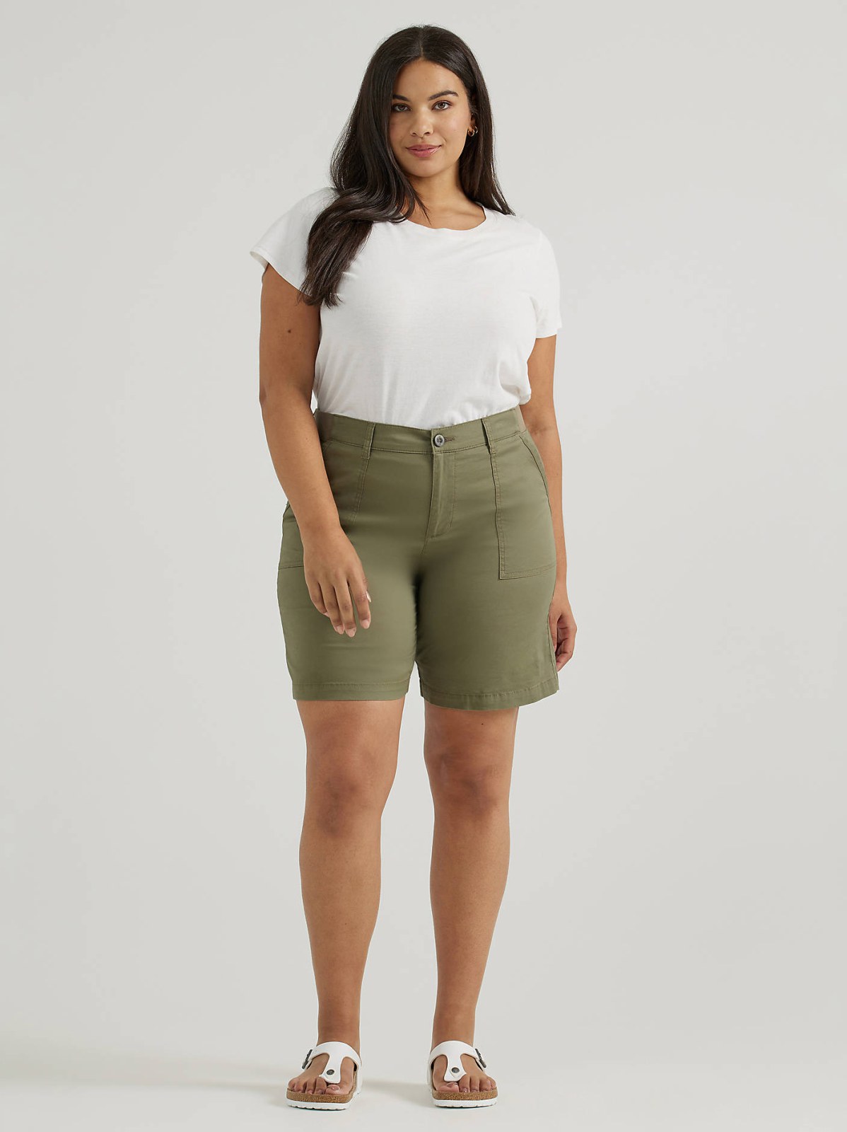 Women's Ultra Lux Comfort with Flex-To-Go Relaxed Fit Utility Bermuda (Plus)