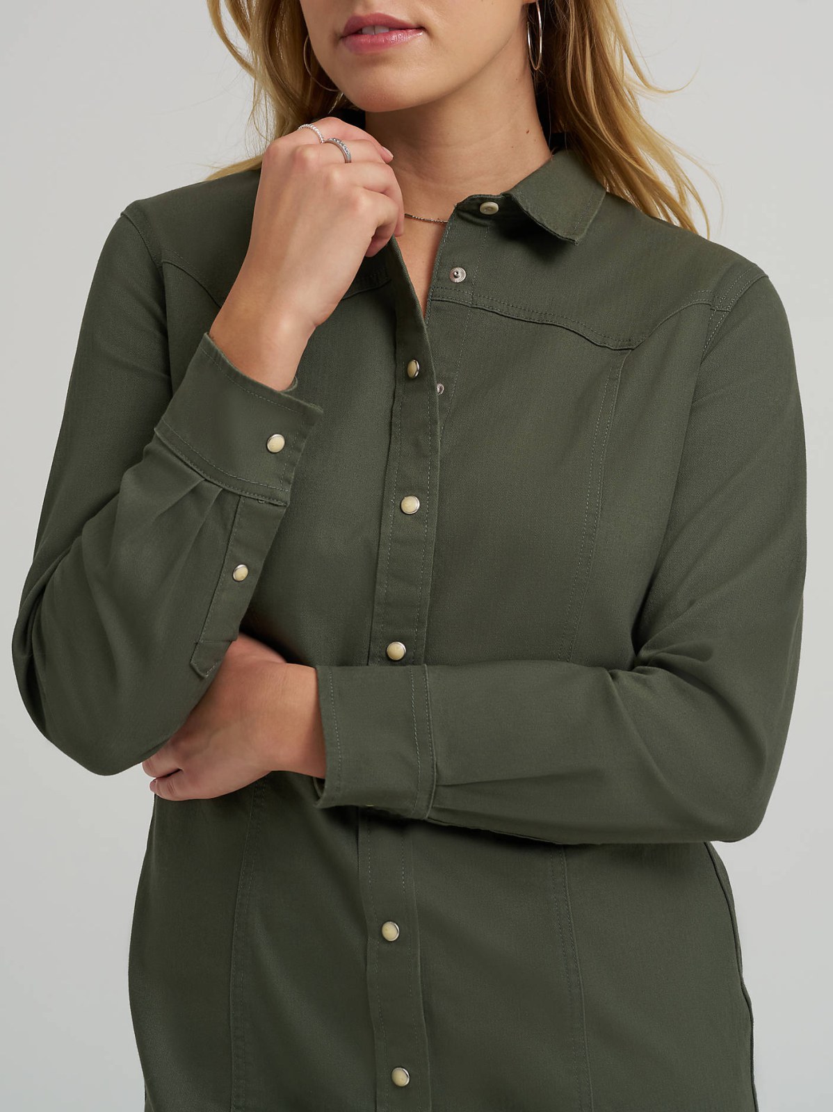 Women's Western Button Down Dress - view 5