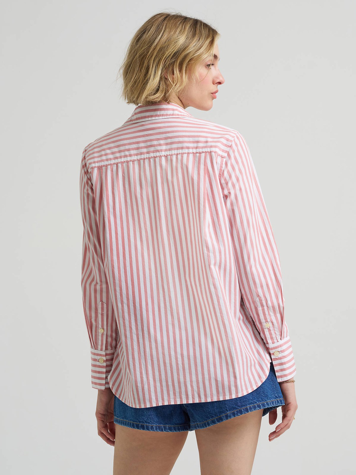 Women's Classic Pocketless Button Down Shirt - view 4