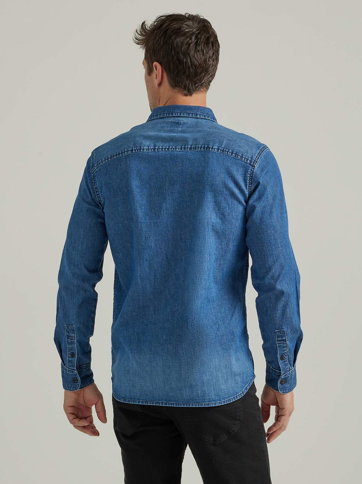 Men's Extreme Motion All Purpose Denim Button Down Shirt - view 2