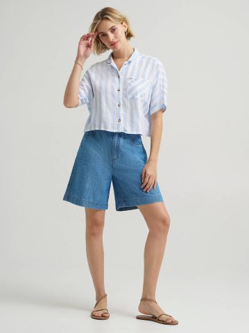 Women's Crop Resort Shirt