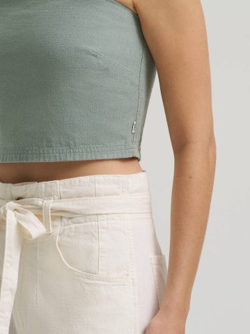 Women's Detachable Straps Linen Tube Top