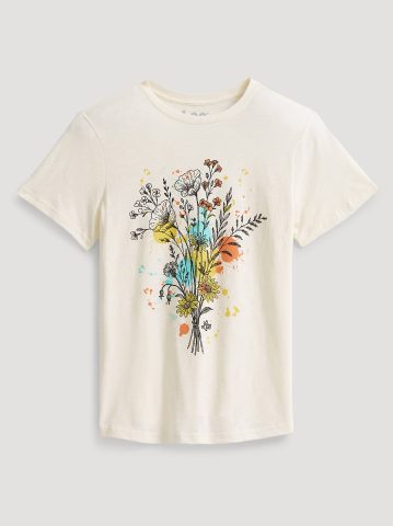 Women's Floral Bouquet Graphic Tee Women's Floral Bouquet Graphic Tee