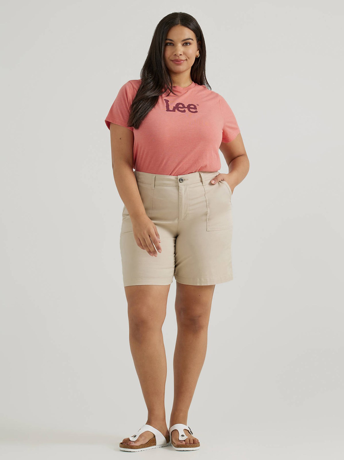 Women's Ultra Lux Comfort with Flex-To-Go Relaxed Fit Utility Bermuda (Plus)