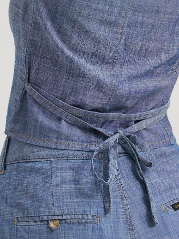 Women's Button Front Tie Vest