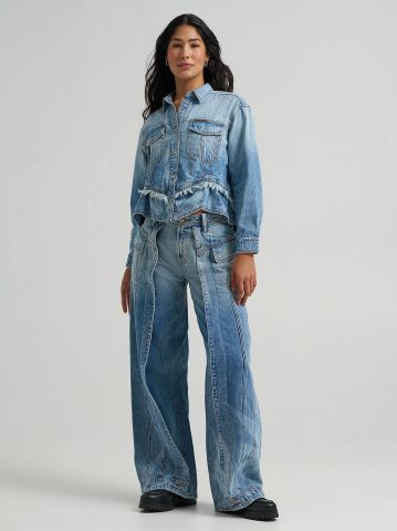Women's Lee® x Feng Chen Wang Denim Peplum Shirt