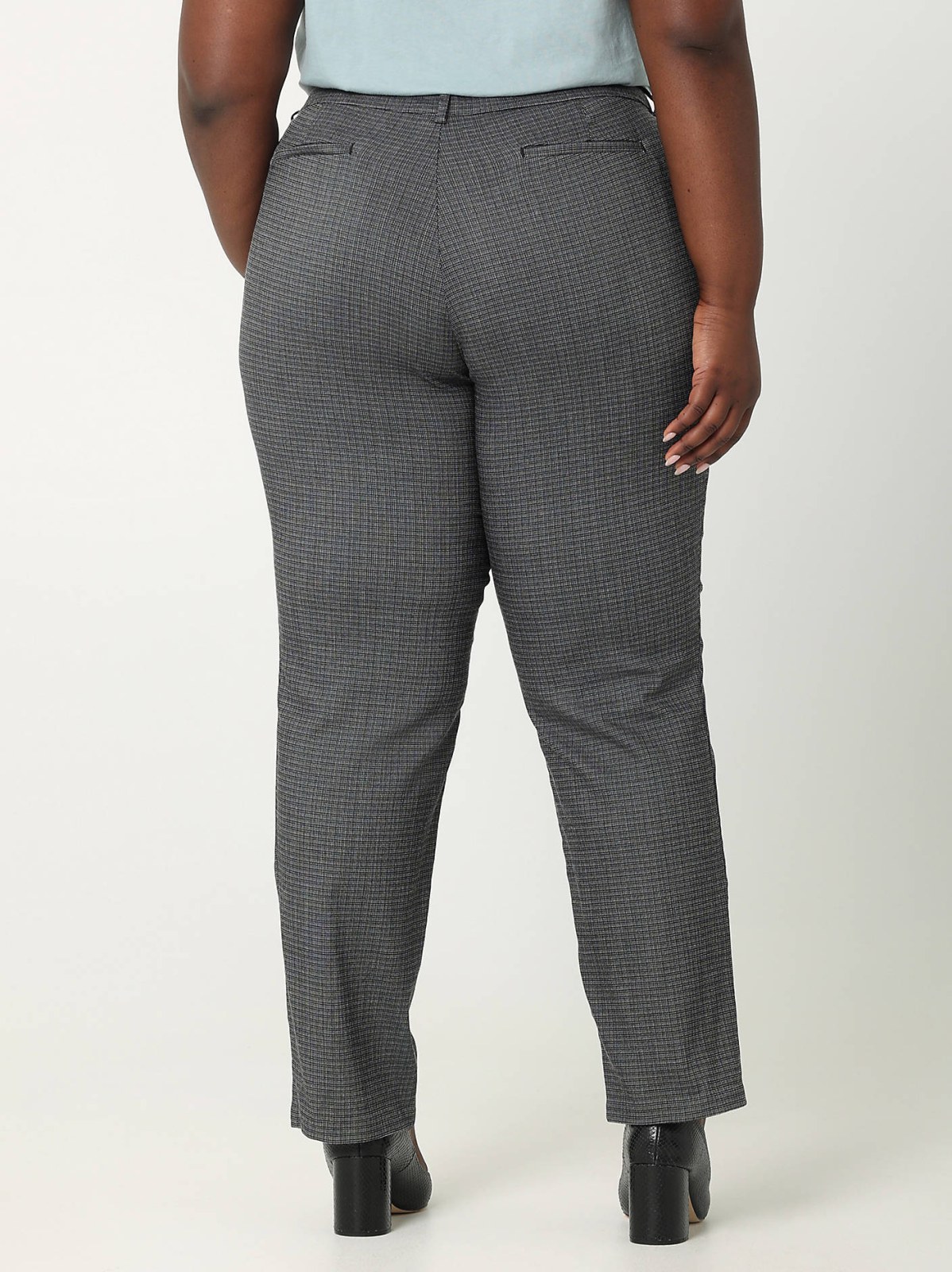 Women's Wrinkle Free Relaxed Fit Straight Leg Pant (Plus) - view 2