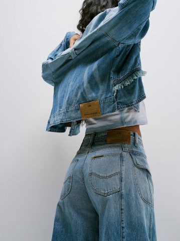 Women's Lee® x Feng Chen Wang Denim Peplum Shirt