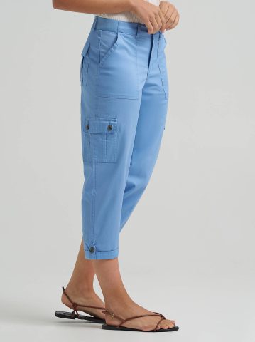 Women's Ultra Lux Comfort with Flex-to-Go Relaxed Fit Cargo Capri