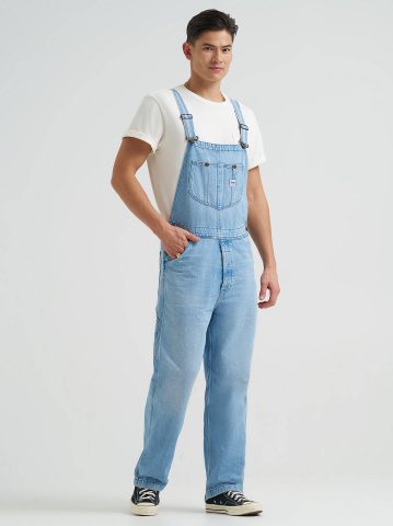 Men's Relaxed Straight Button Fly Bib Overall Men's Relaxed Straight Button Fly Bib Overall