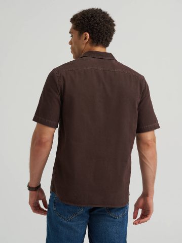 Men's Double Chest Patch Pocket Button Down Shirt