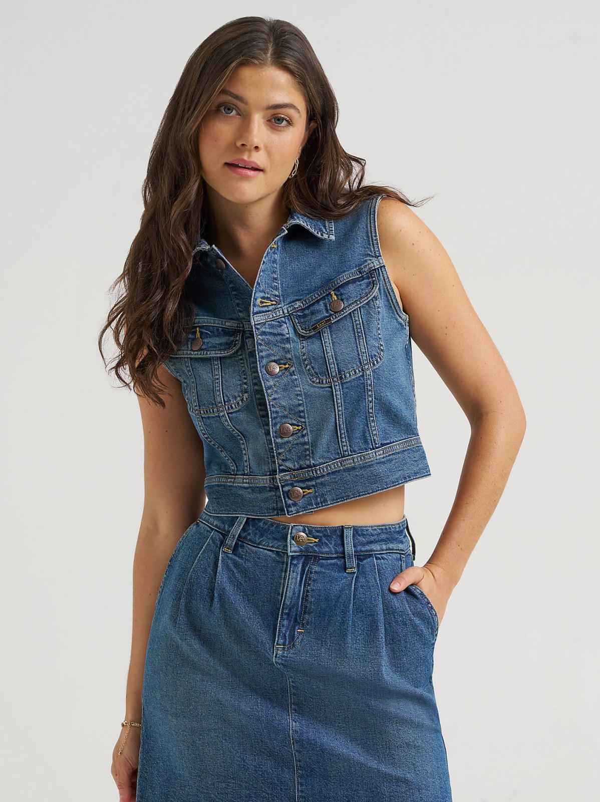 Women's Crop Rider™ Denim Vest - view 2