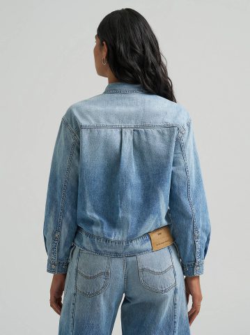 Women's Lee® x Feng Chen Wang Denim Peplum Shirt