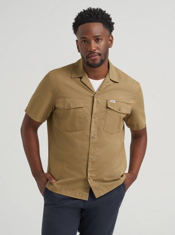 Men's Short Sleeve Relaxed Fit Button Down Workshirt Men's Short Sleeve Relaxed Fit Button Down Workshirt