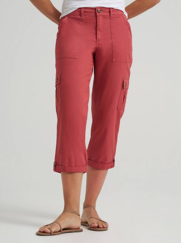 Women's Ultra Lux Comfort with Flex-to-Go Relaxed Fit Cargo Capri