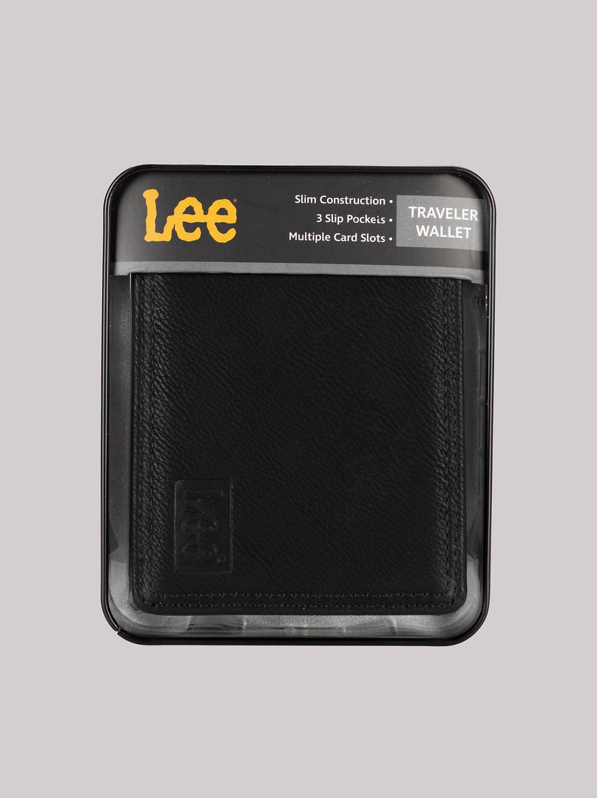 Men's Embossed Logo Tumbled Passcase Wallet - view 5