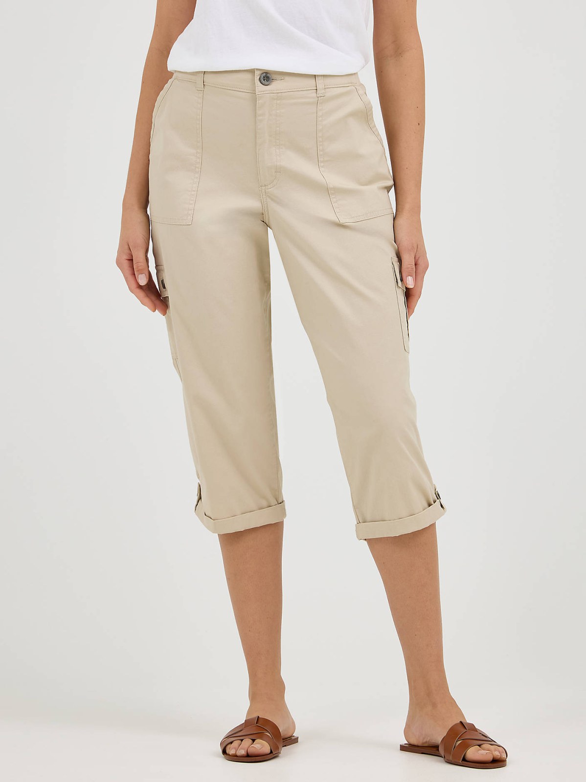 Women's Ultra Lux Comfort with Flex-to-Go Relaxed Fit Cargo Capri - view 2