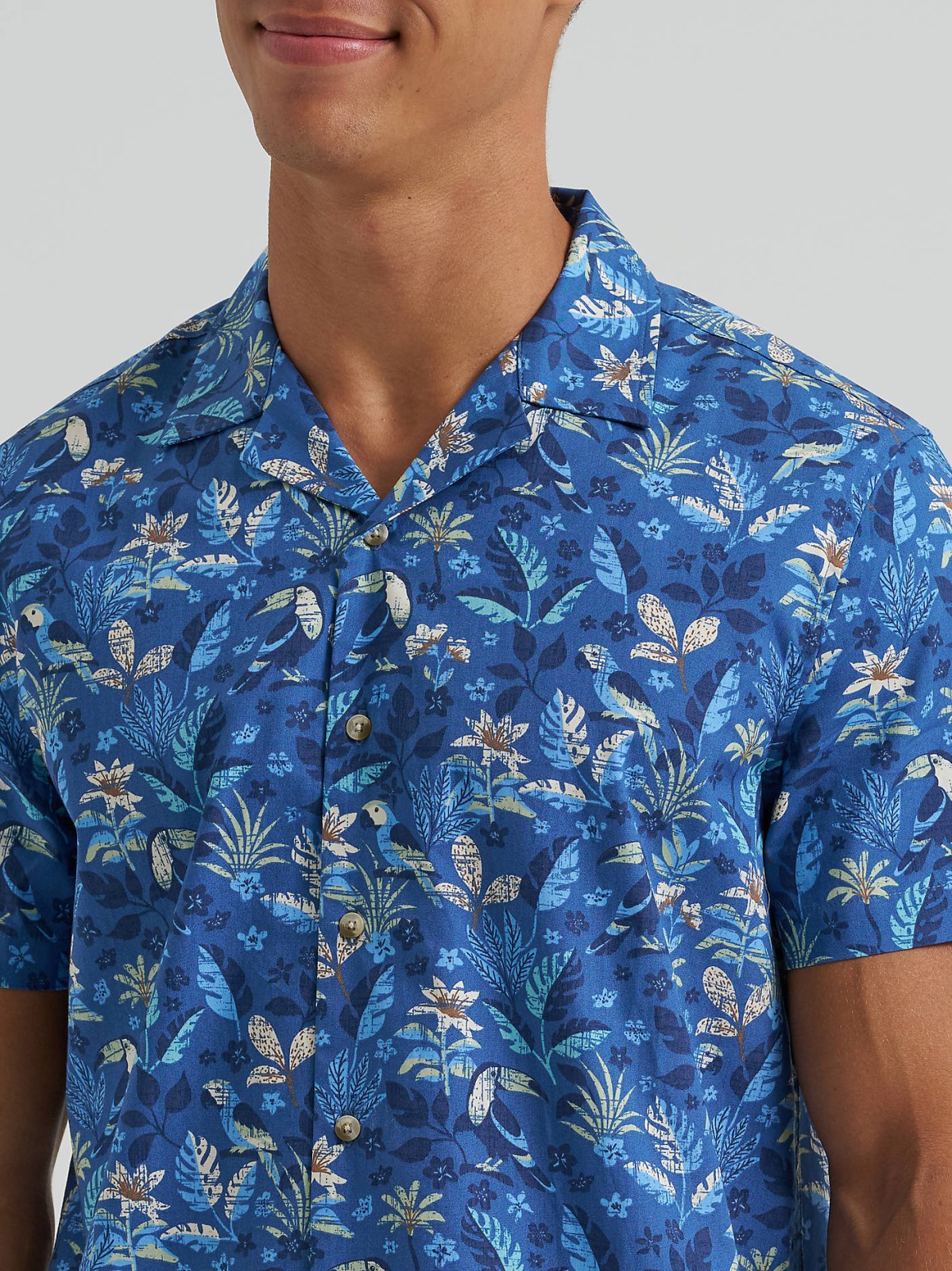 Men's Toucan Print Camp Shirt - view 3