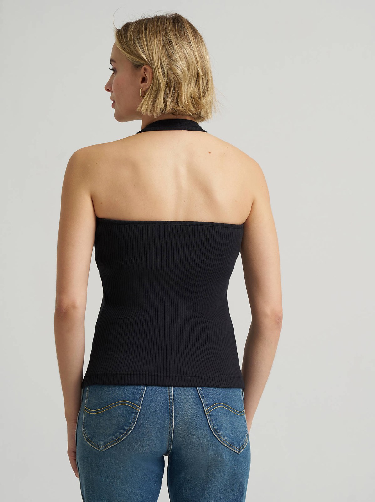 Women's Rib Knit Halter Top - view 4