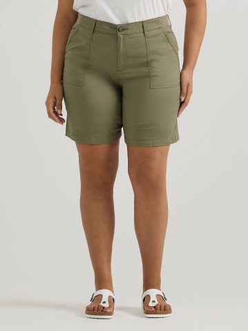 Women's Ultra Lux Comfort with Flex-To-Go Relaxed Fit Utility Bermuda (Plus)
