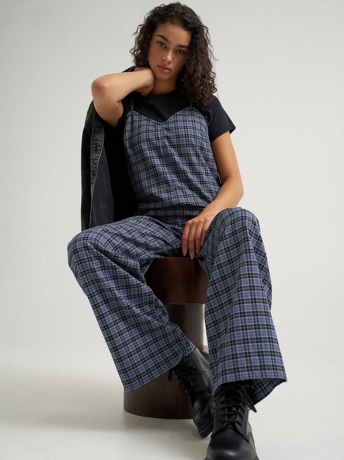 Women's Preppy Wide Leg Jumpsuit