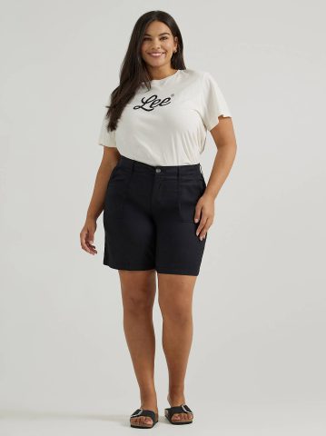 Women's Ultra Lux Comfort with Flex-To-Go Relaxed Fit Utility Bermuda (Plus)