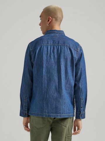 Men's Very Loose Fit Denim Overshirt