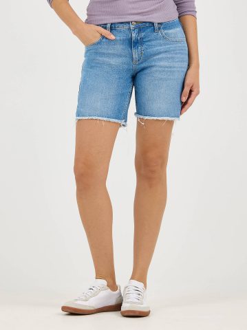 Women's Legendary Frayed Hem Side Slit Short