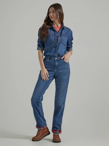 Women’s Relaxed Fit Fleece Lined Jean — alternate view