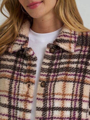 Women's Plaid Sherpa Shacket