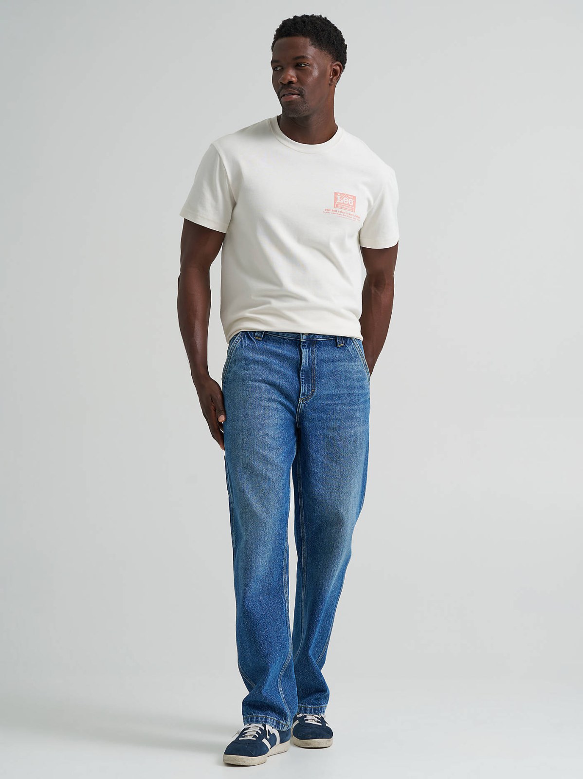 Men's 100% Cotton Loose Straight Carpenter Jean - view 9