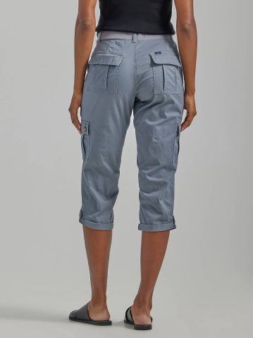 Women's Ultra Lux Comfort with Flex-to-Go Relaxed Fit Cargo Capri