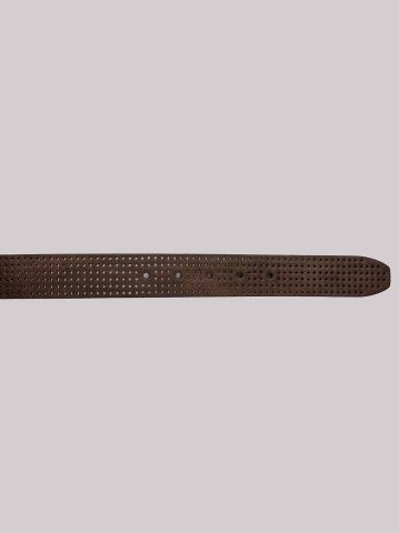 Women's Perforated Leather Belt