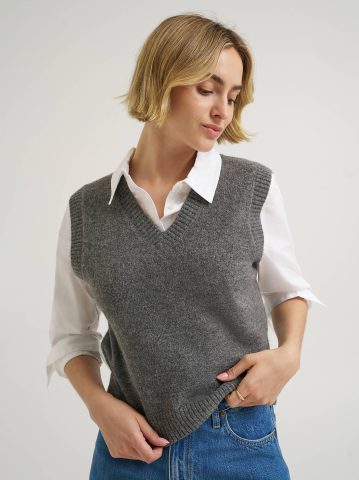 Women's V-Neck Sweater Vest Women's V-Neck Sweater Vest