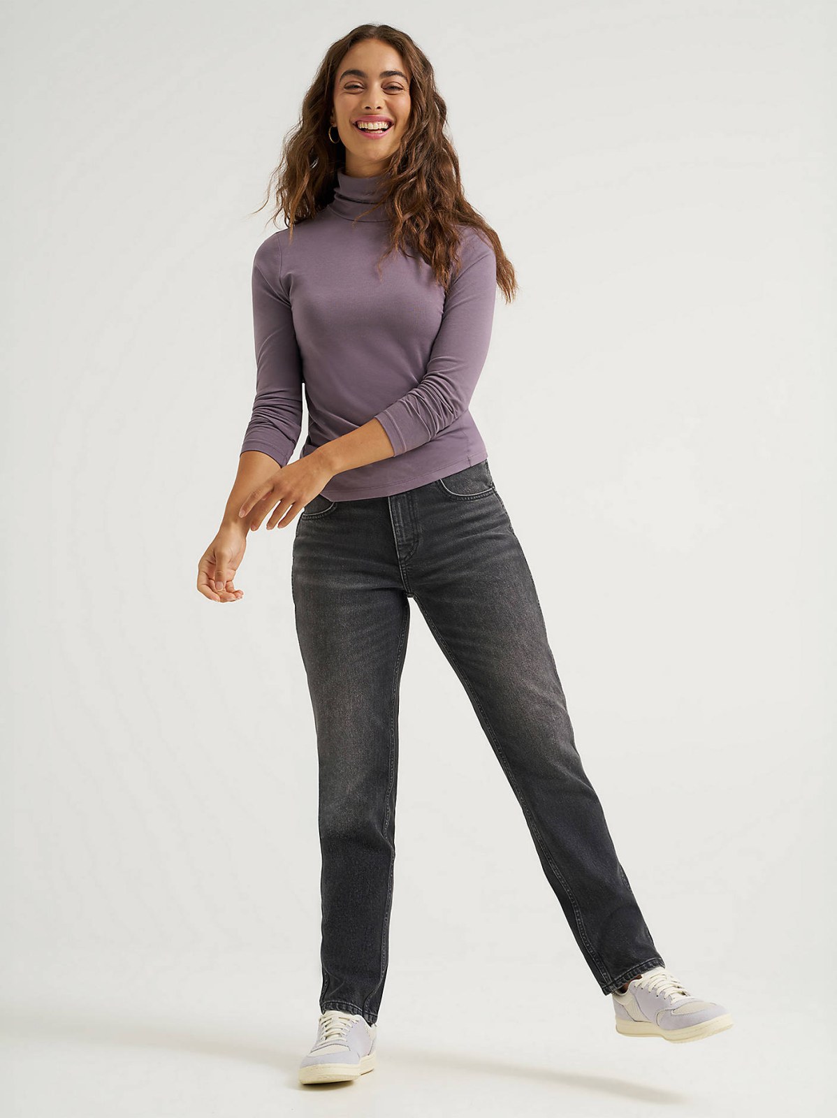 Women's Fitted Turtleneck Top - view 2