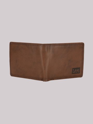 Men's Embossed Logo Tumbled Passcase Wallet
