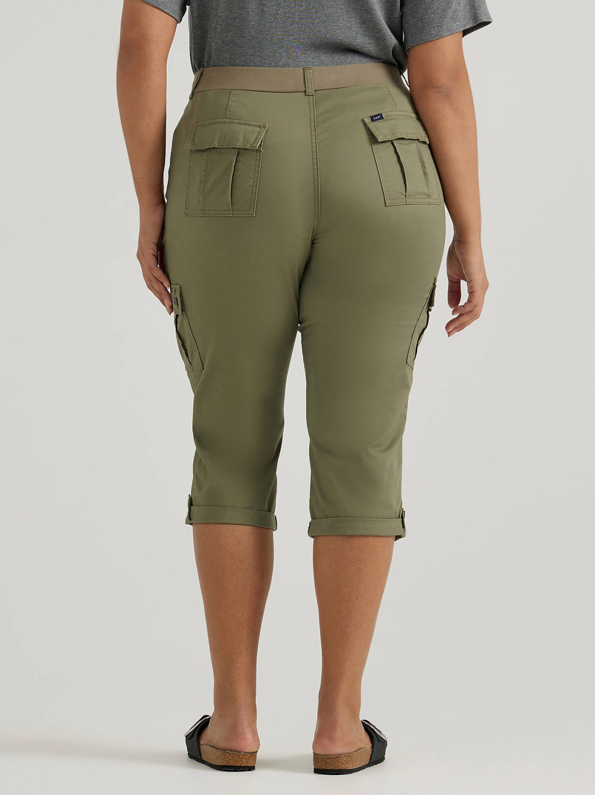 Women's Ultra Lux Comfort with Flex-To-Go Relaxed Fit Cargo Capri (Plus) - view 3