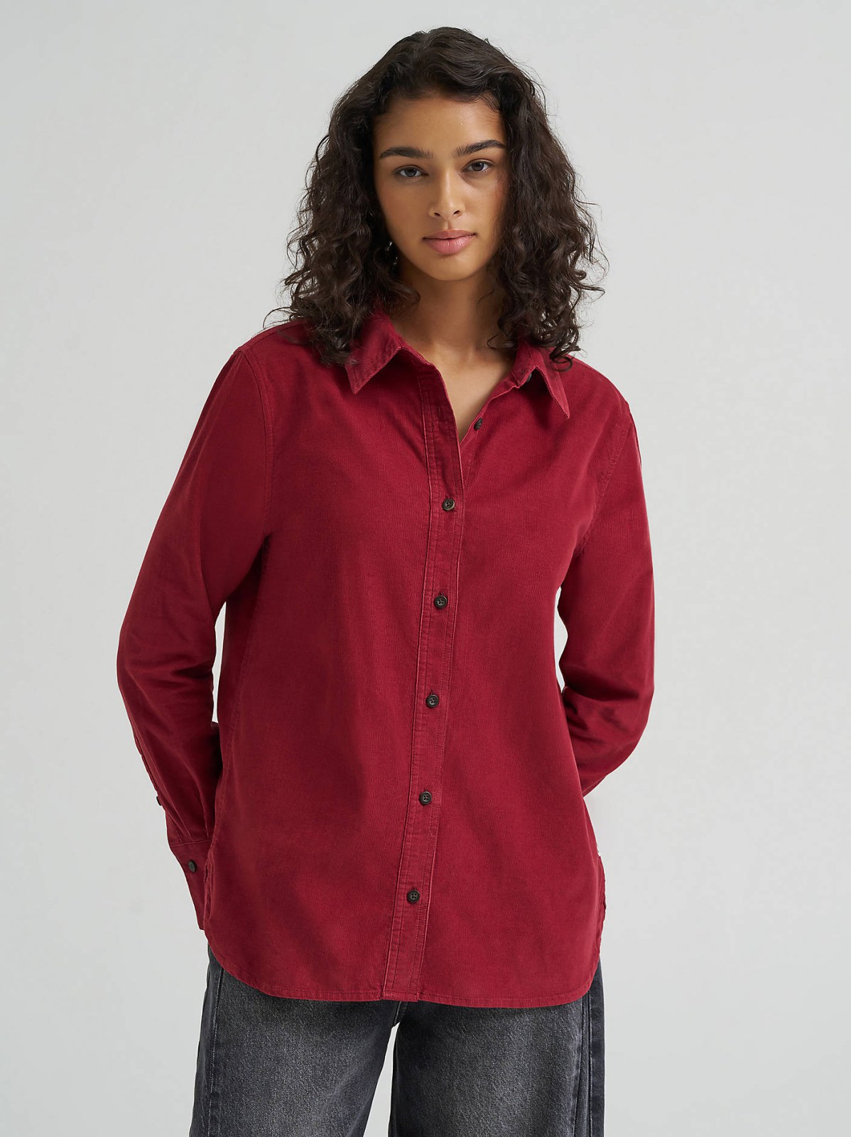 Women's Classic Button Down Corduroy Shirt - view 2