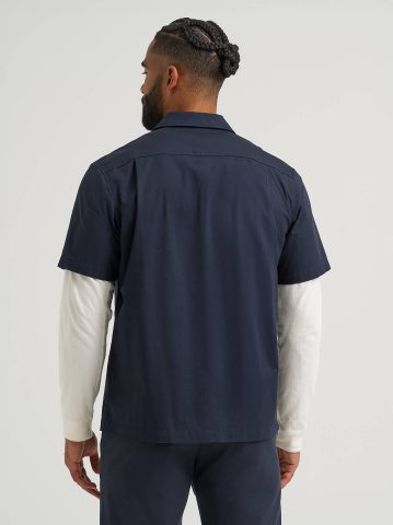 Men's Short Sleeve Relaxed Fit Button Down Workshirt